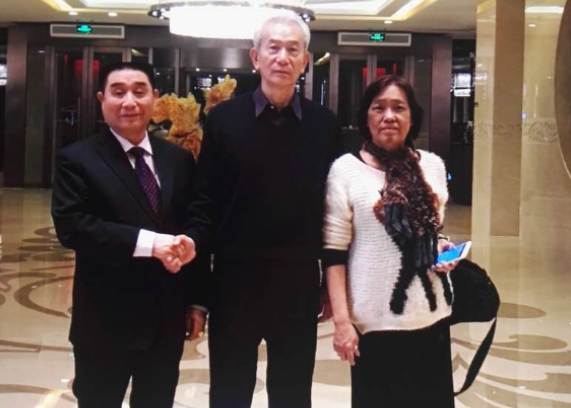 President Feng Xiangshan met with the International Federation President Liu Peixun for a Freemason